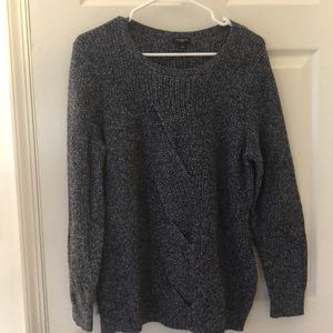 Black and white Talbots crewneck sweater